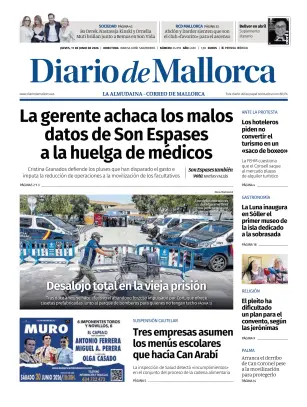 Portada de Diario de Mallorca, 11 de junio de 2026