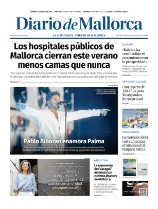 Portada de Diario de Mallorca, 12 de julio de 2026