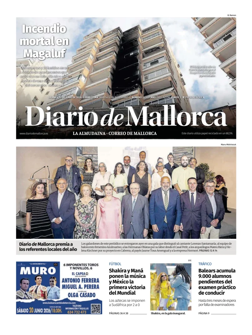 Portada de Diario de Mallorca