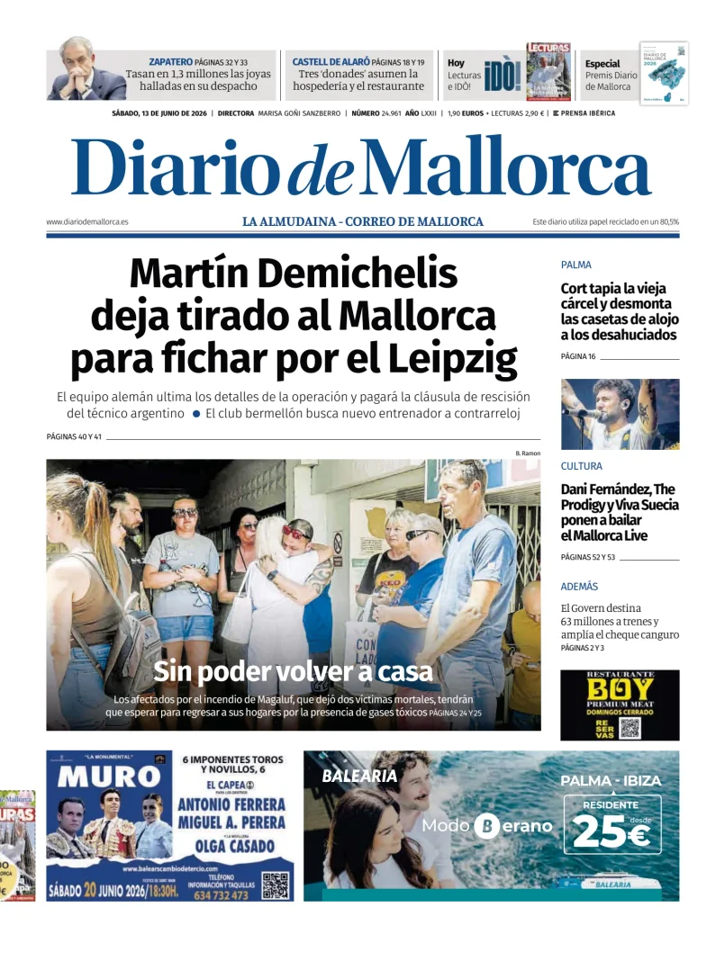Portada de Diario de Mallorca