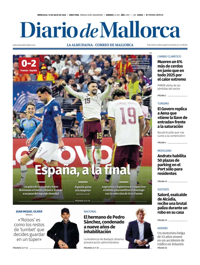Diario de Mallorca — 15/07