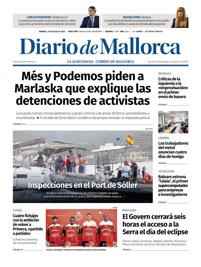 Diario de Mallorca — 17/07