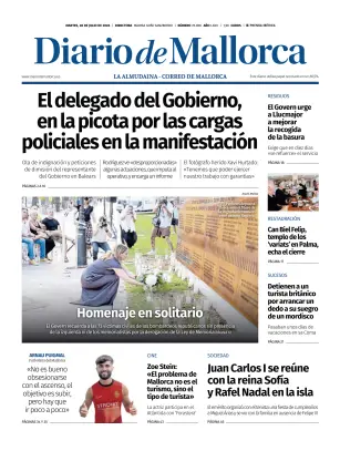 Portada de Diario de Mallorca, 28 de julio de 2026
