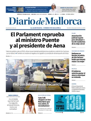 Portada de Diario de Mallorca, 3 de junio de 2026