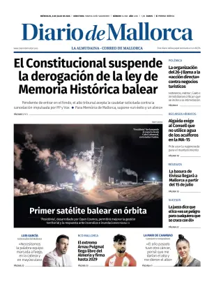Portada de Diario de Mallorca, 8 de julio de 2026