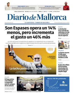 Portada de Diario de Mallorca, 9 de junio de 2026