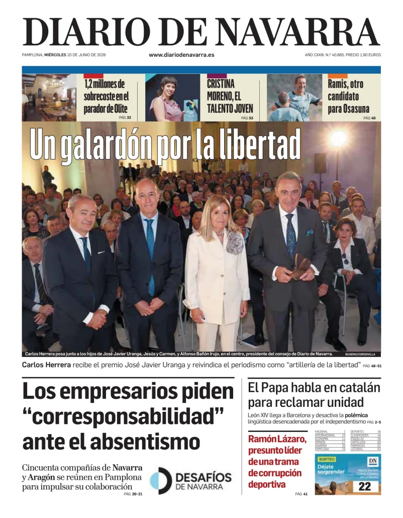 Portada de Diario de Navarra