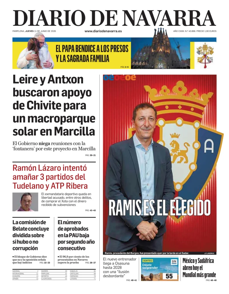 Portada de Diario de Navarra