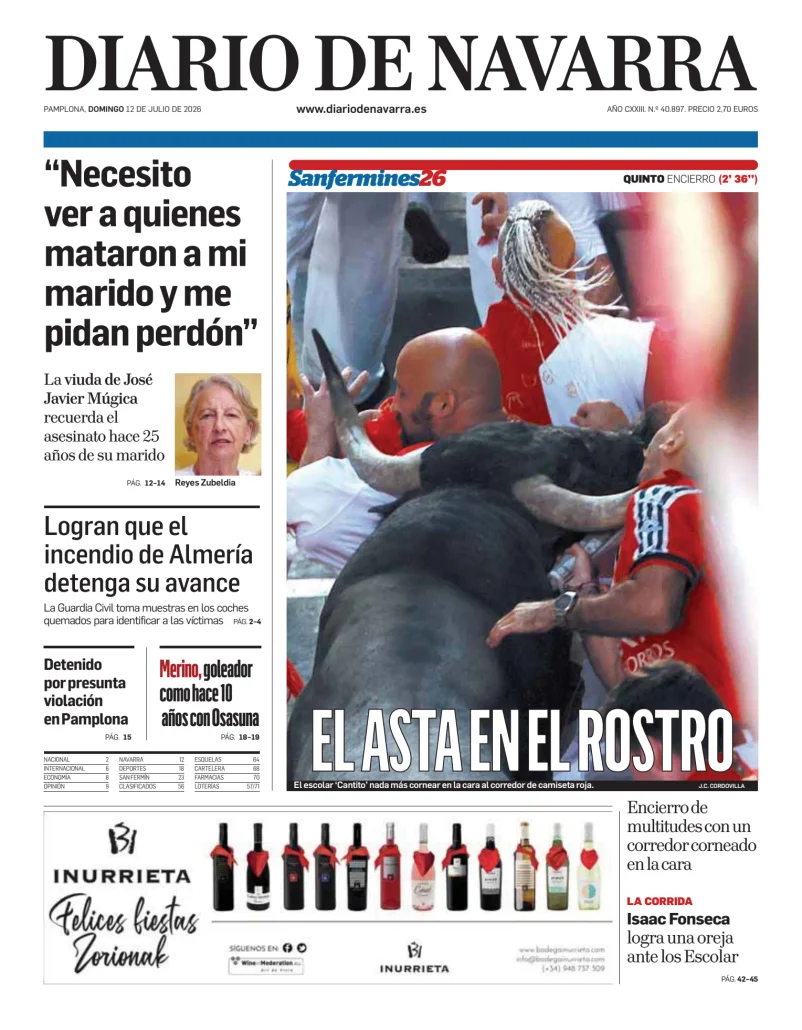 Portada de Diario de Navarra