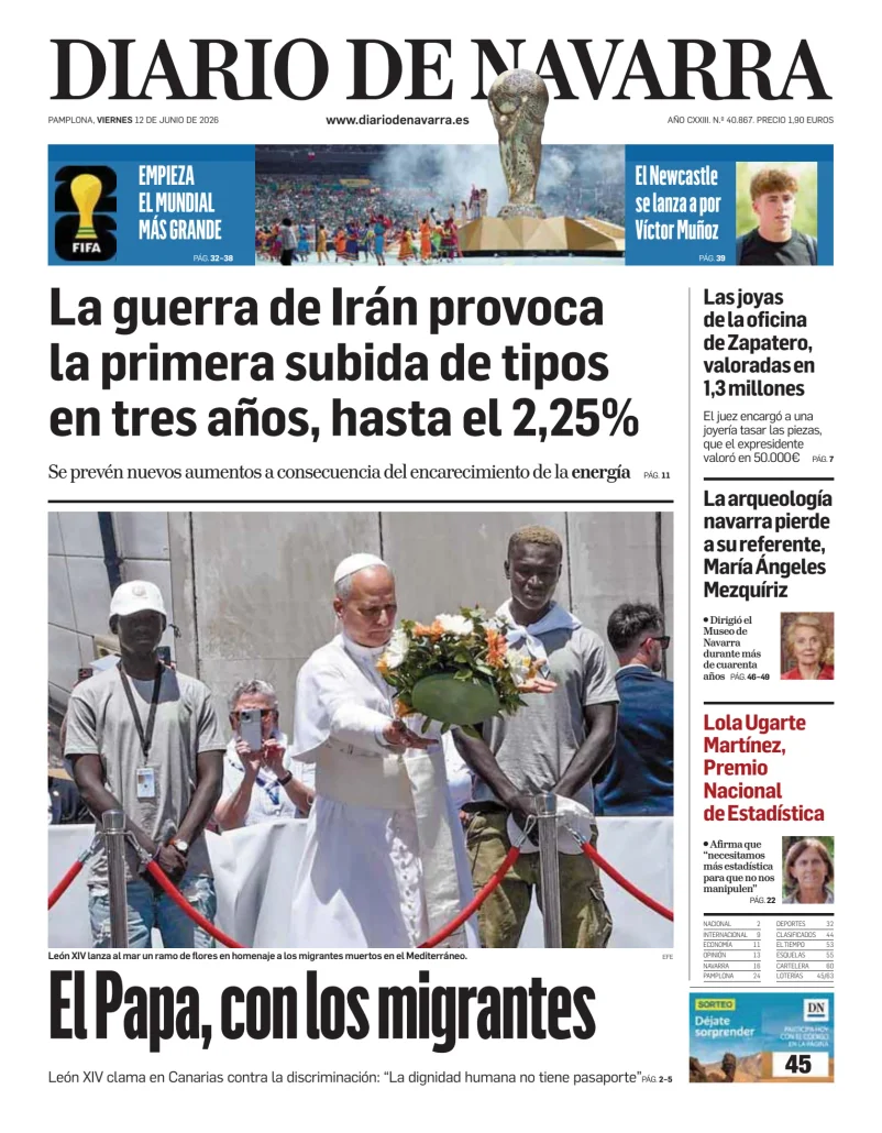 Portada de Diario de Navarra