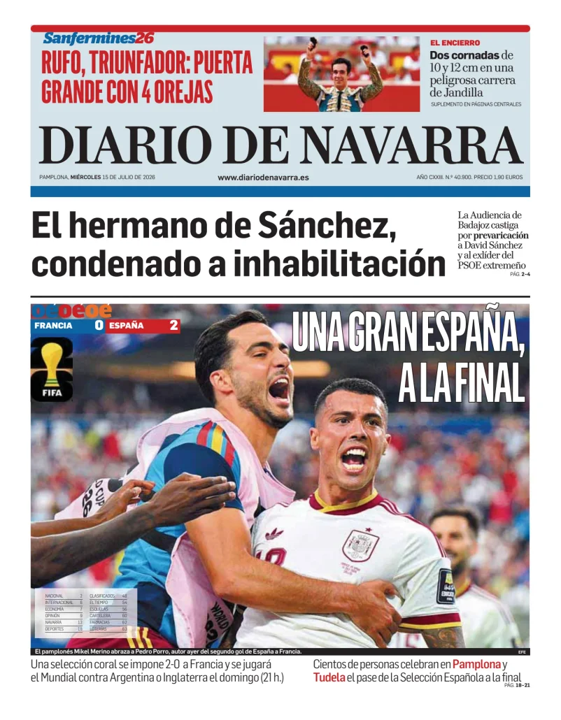 Diario de Navarra — 15/07