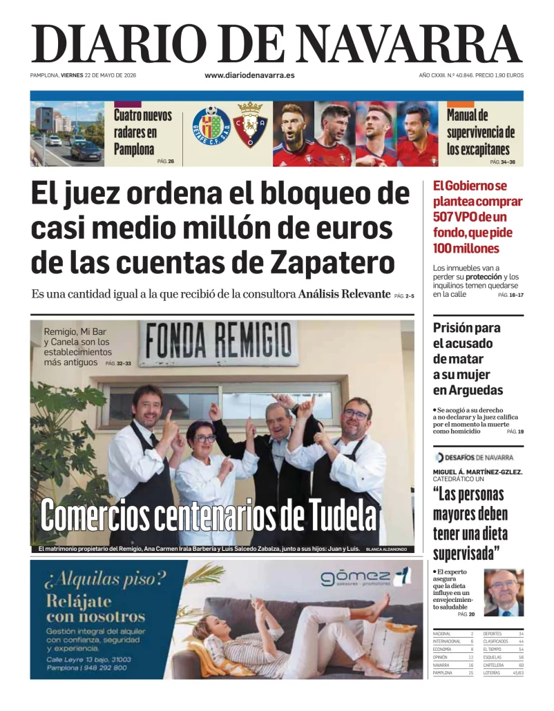 Diario de Navarra — 22/05