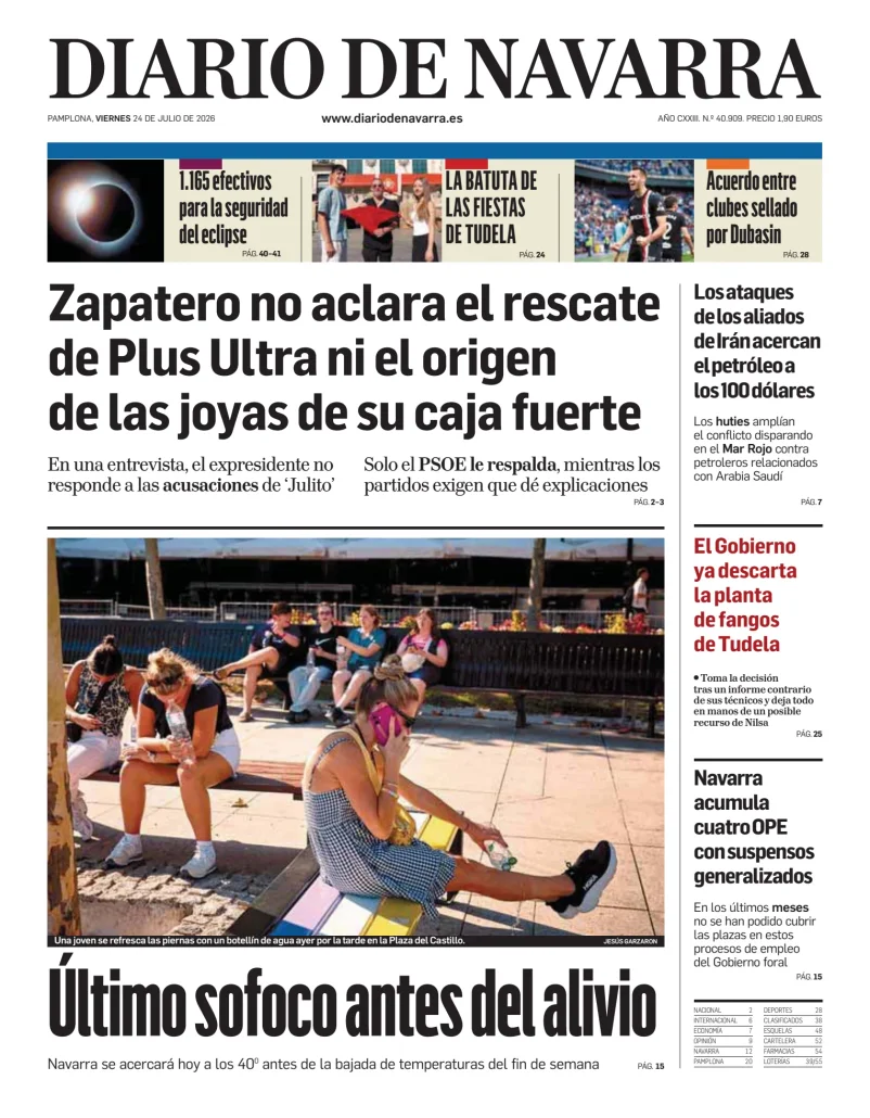 Portada de Diario de Navarra