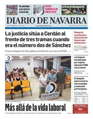Portada de Diario de Navarra, 30 de mayo de 2026