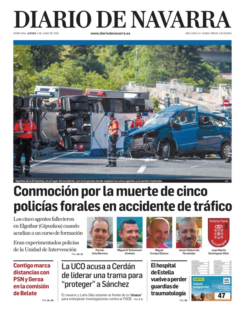 Portada de Diario de Navarra