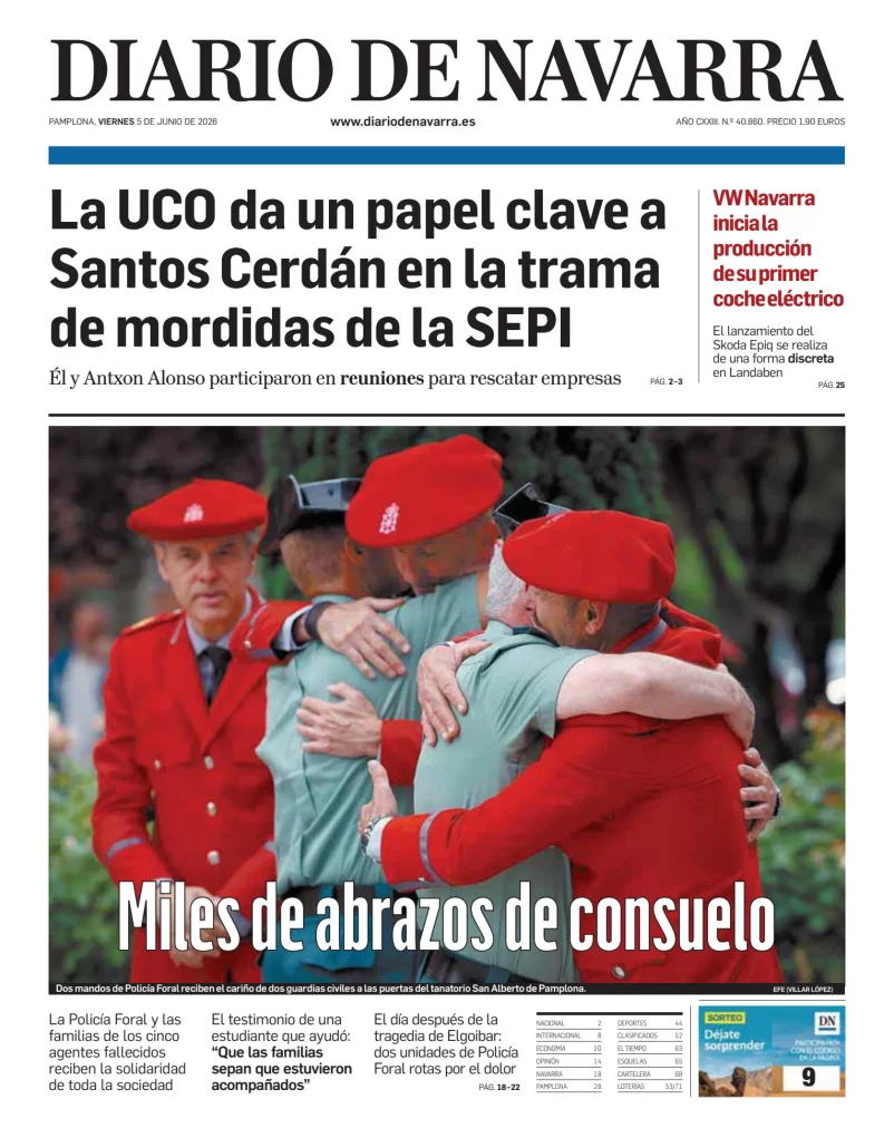 Portada de Diario de Navarra