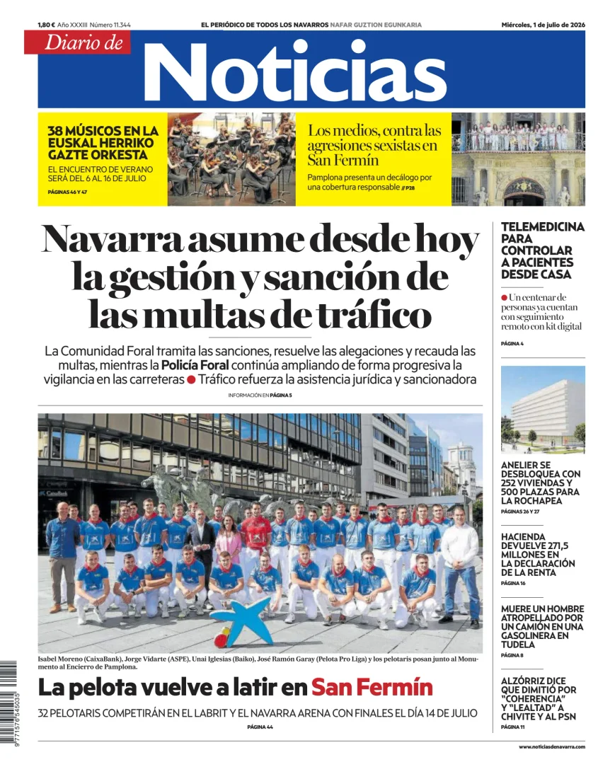 Diario de Noticias (Spain) — 01/07
