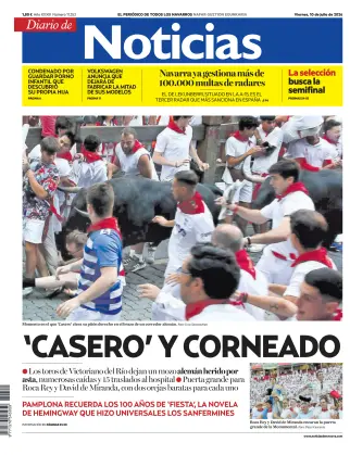 Portada de Diario de Noticias (Spain), 10 de julio de 2026