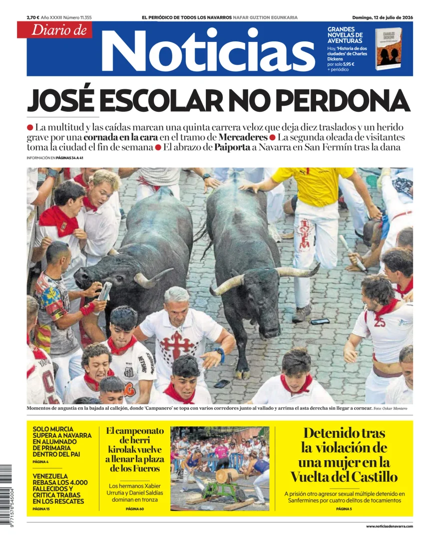 Portada de Diario de Noticias (Spain)