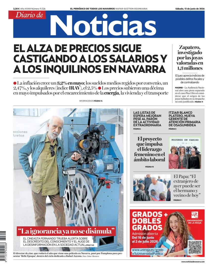 Portada de Diario de Noticias (Spain)