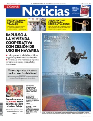 Portada de Diario de Noticias (Spain), 23 de julio de 2026