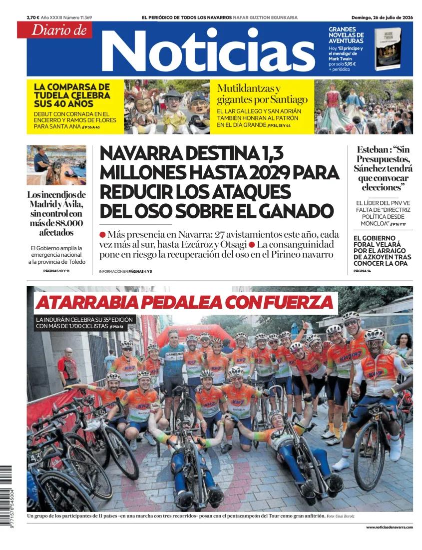 Portada de Diario de Noticias (Spain)