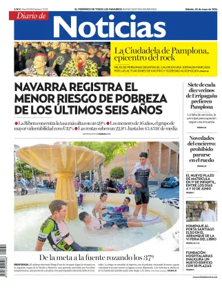 Portada de Diario de Noticias (Spain), 30 de mayo de 2026