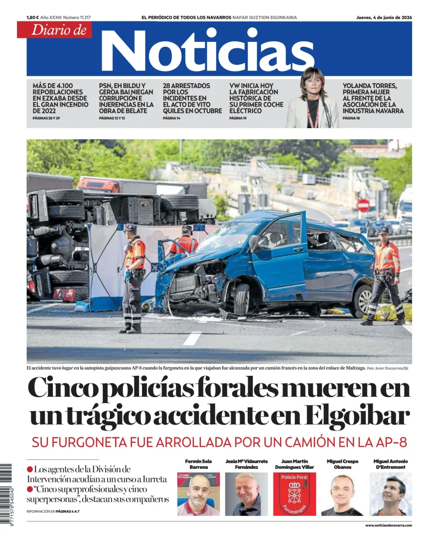 Portada de Diario de Noticias (Spain)