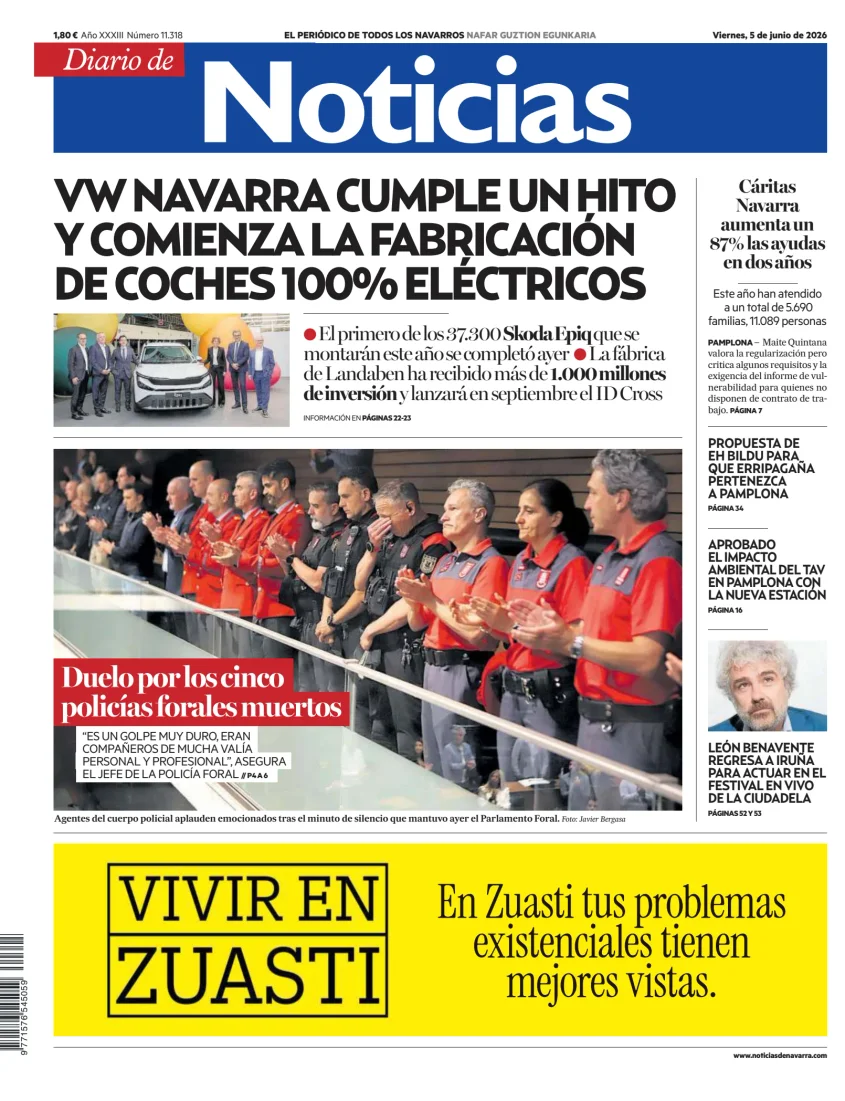 Portada de Diario de Noticias (Spain)