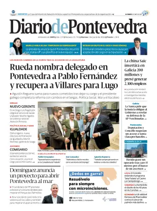 Portada de Diario de Pontevedra, 2 de junio de 2026