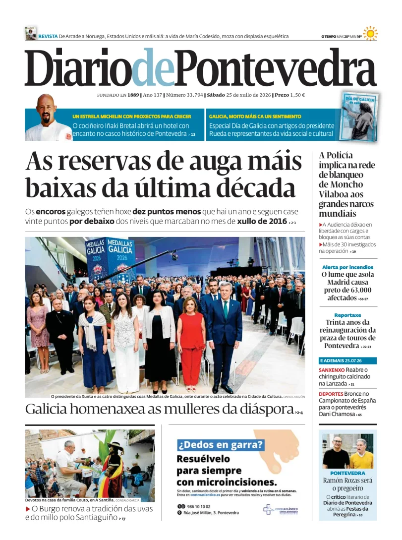 Portada de Diario de Pontevedra