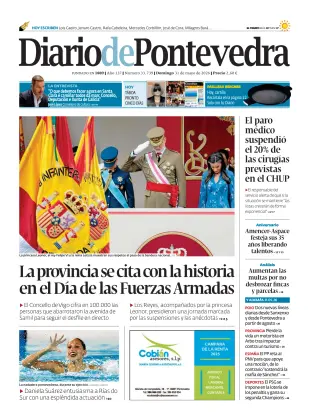 Portada de Diario de Pontevedra, 31 de mayo de 2026