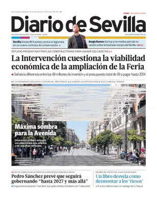 Portada de Diario de Sevilla, 1 de junio de 2026