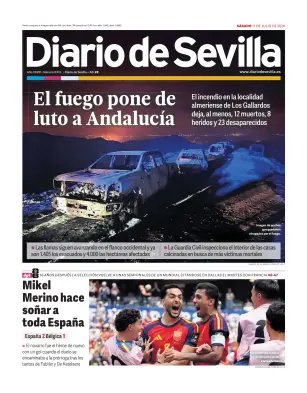 Portada de Diario de Sevilla, 11 de julio de 2026
