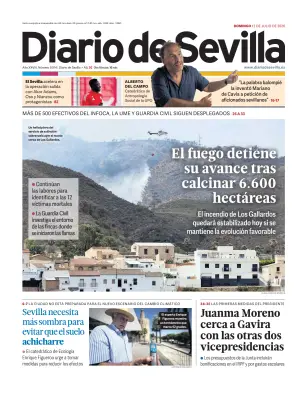 Portada de Diario de Sevilla, 12 de julio de 2026