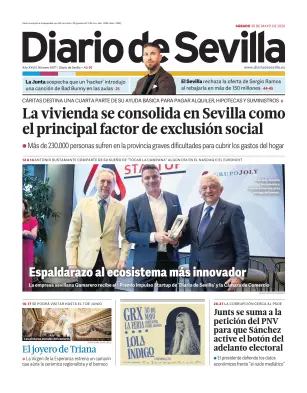 Portada de Diario de Sevilla, 30 de mayo de 2026