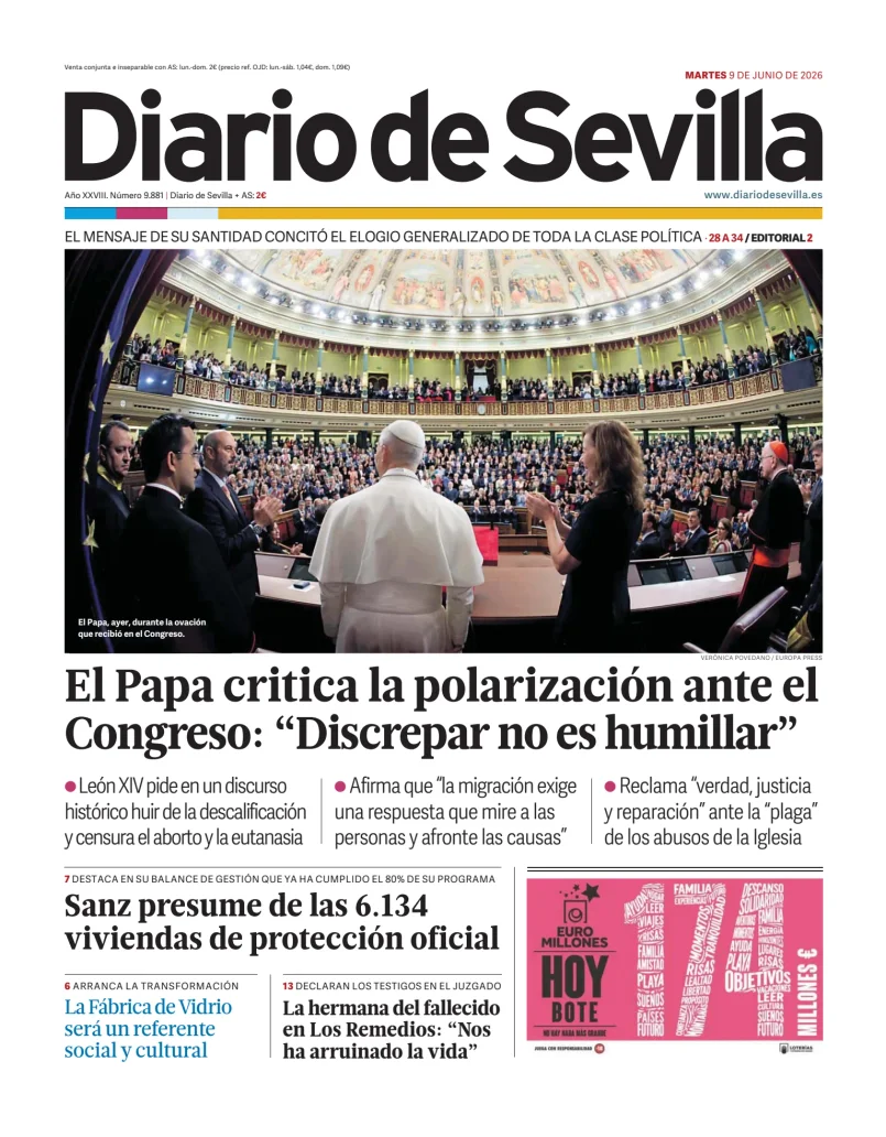 Portada de Diario de Sevilla