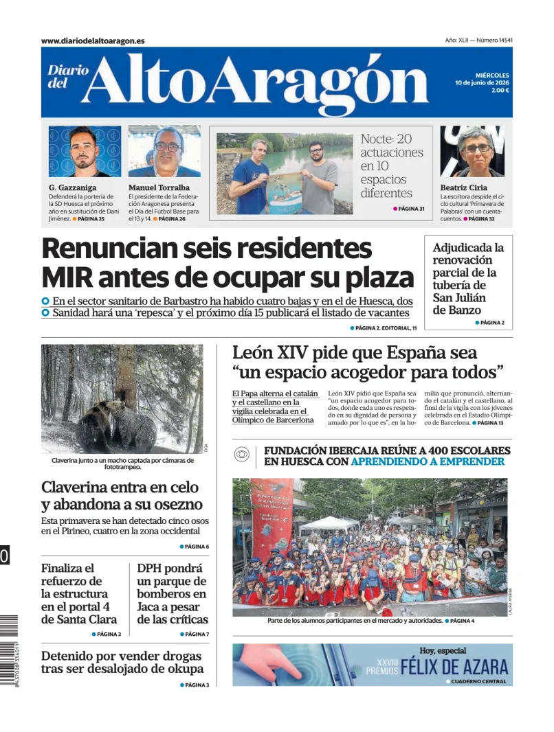 Portada de Diario del Alto Aragón