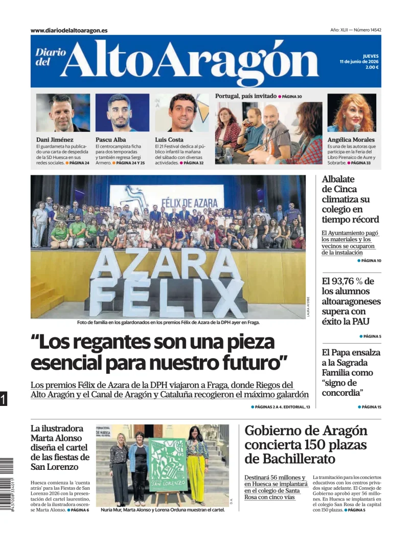 Portada de Diario del Alto Aragón