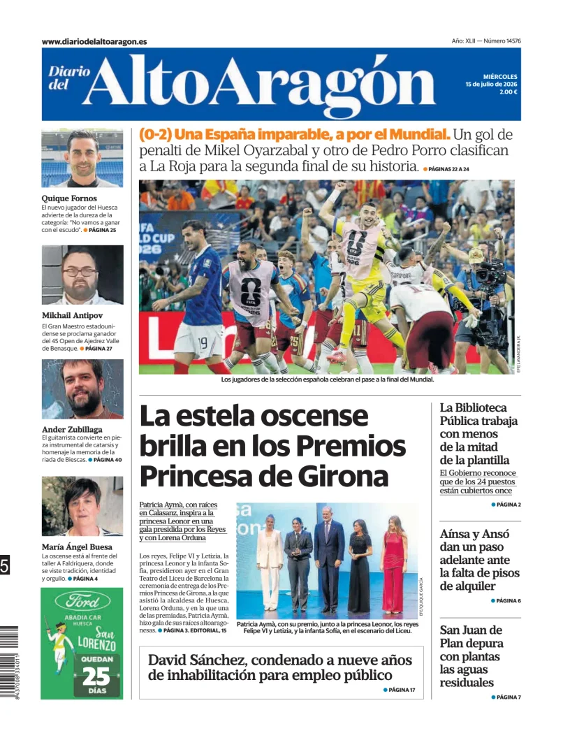Diario del Alto Aragón — 15/07