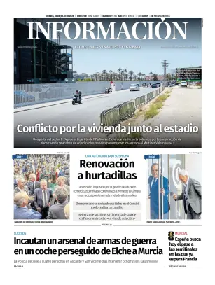 Portada de Diario Informacion (Elche y Vega Baja), 10 de julio de 2026