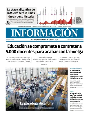Portada de Diario Informacion (Elche y Vega Baja), 10 de junio de 2026