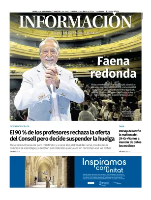 Portada de Diario Informacion (Elche y Vega Baja), 11 de junio de 2026