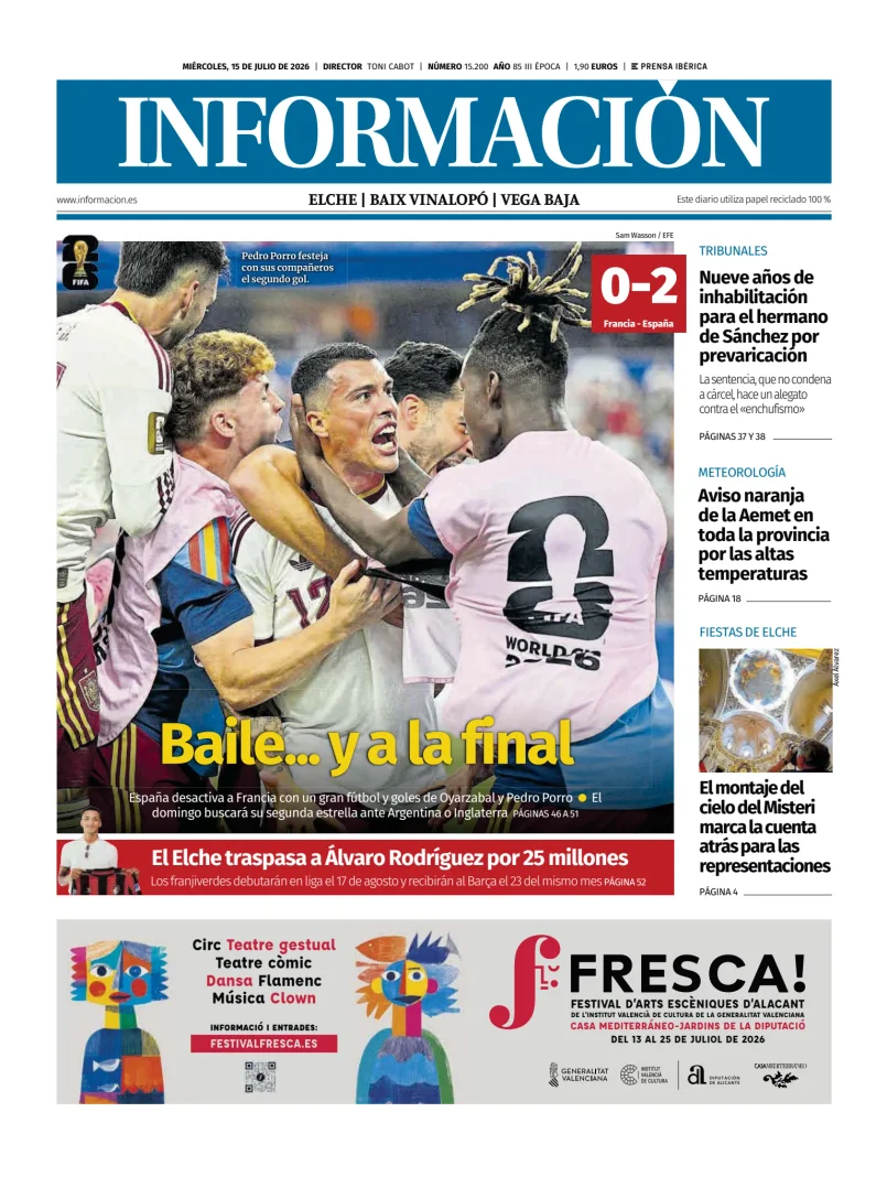 Diario Informacion (Elche y Vega Baja) — 15/07