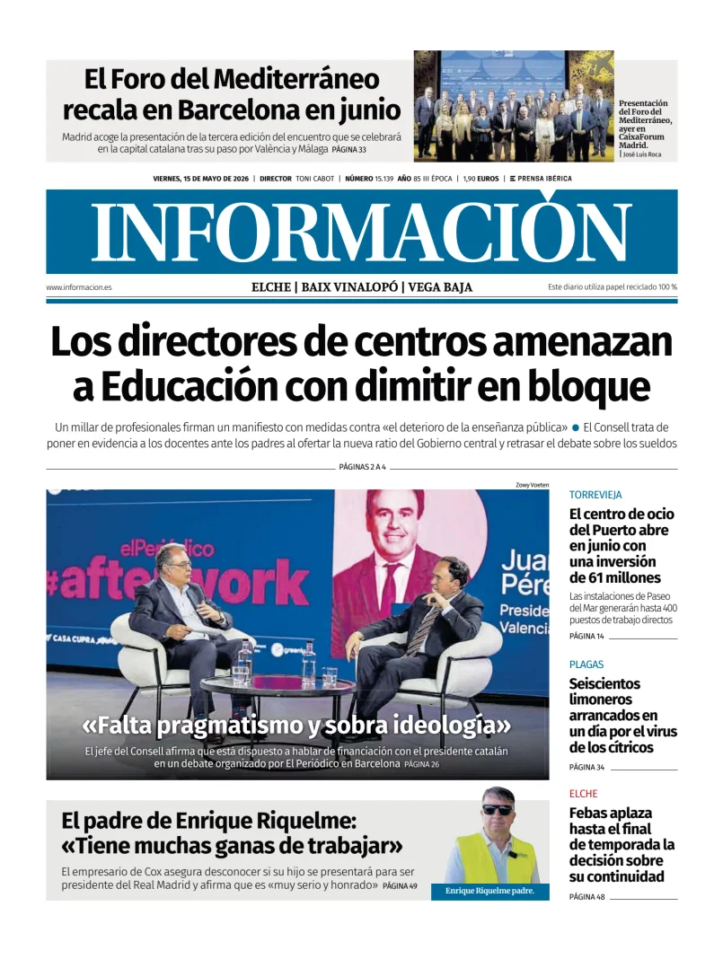 Diario Informacion (Elche y Vega Baja) — 15/05