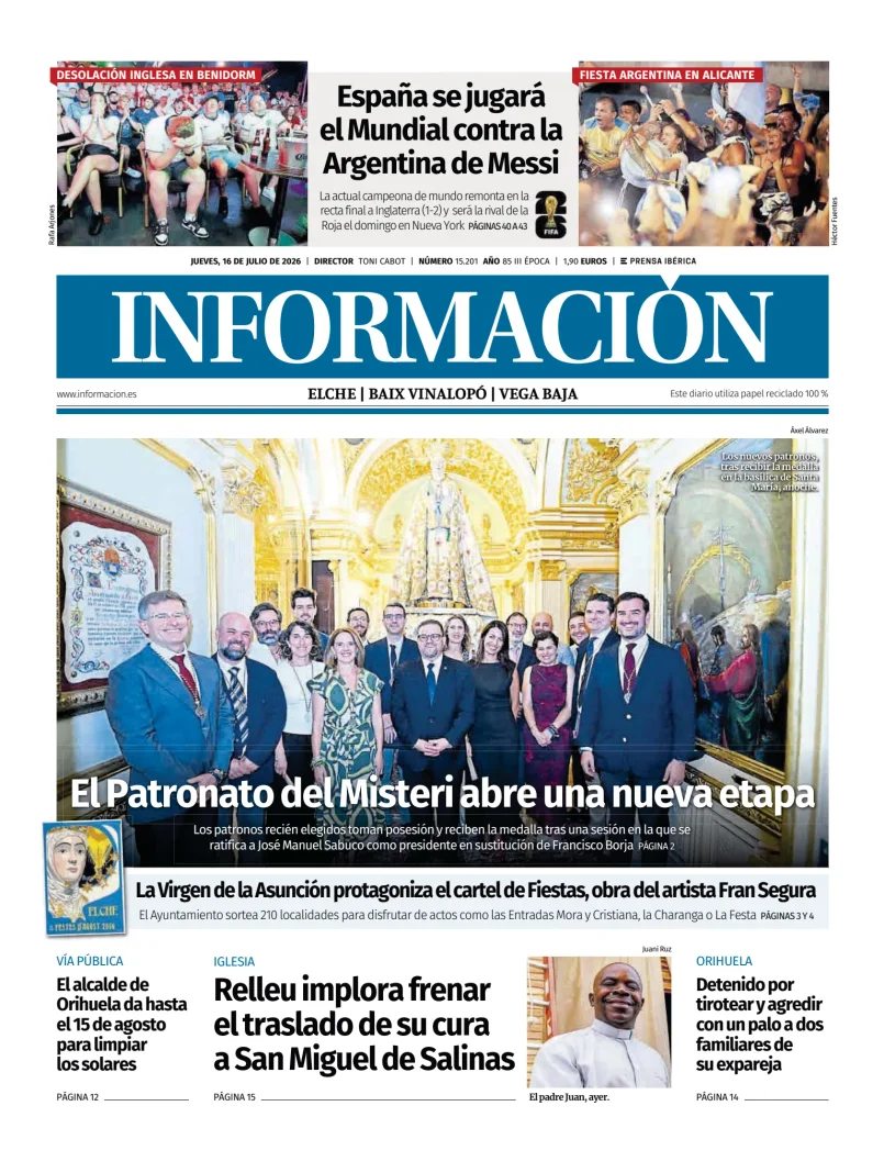 Diario Informacion (Elche y Vega Baja) — 16/07