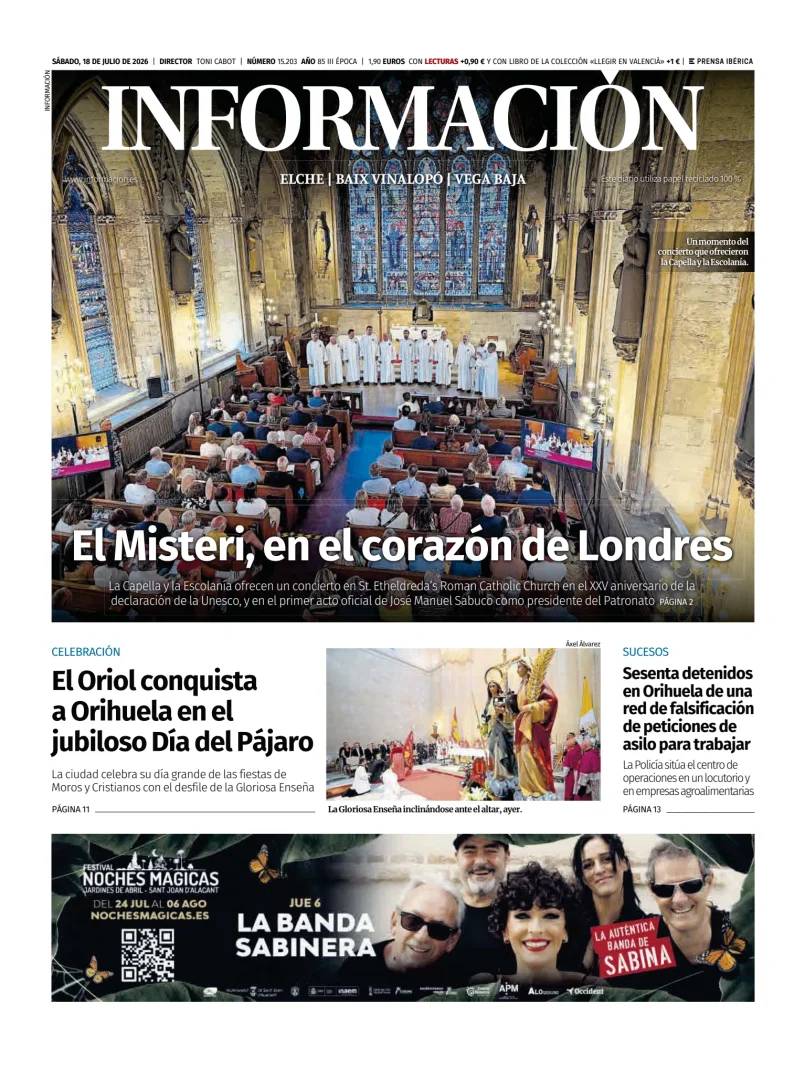 Diario Informacion (Elche y Vega Baja) — 18/07