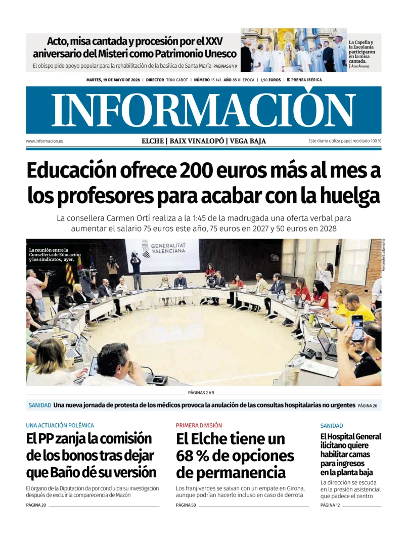 Diario Informacion (Elche y Vega Baja) — 19/05