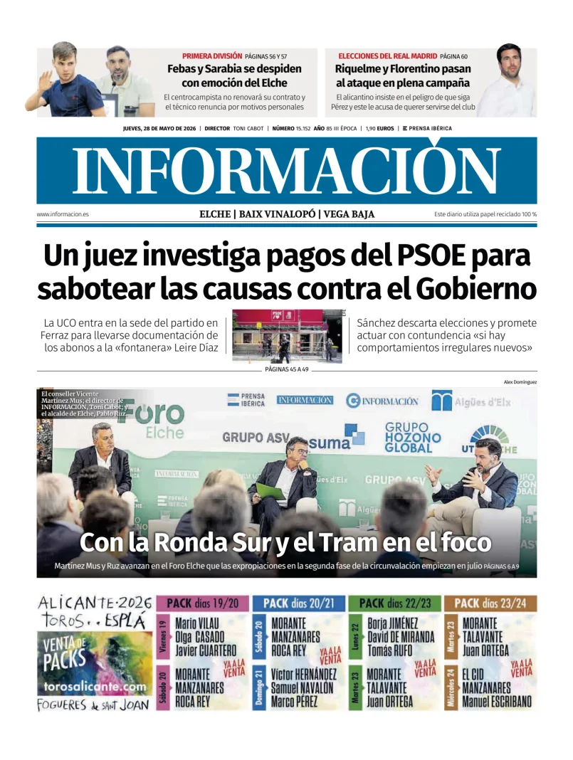Diario Informacion (Elche y Vega Baja) — 28/05