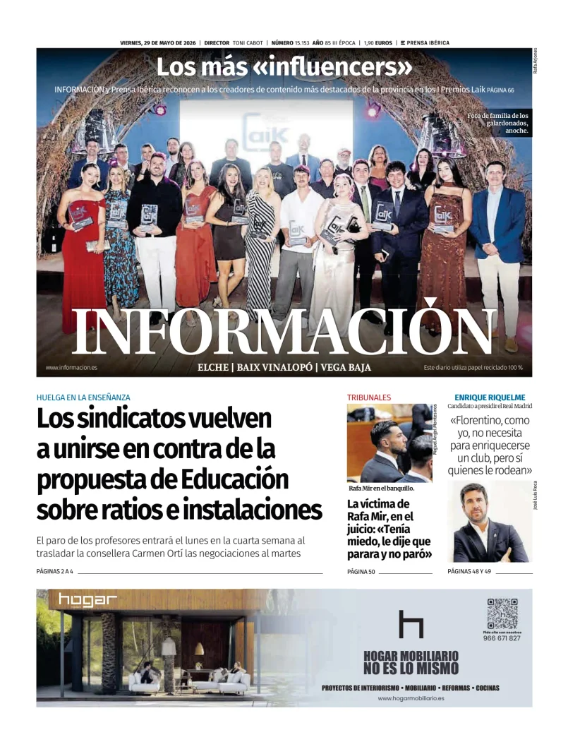 Diario Informacion (Elche y Vega Baja) — 29/05